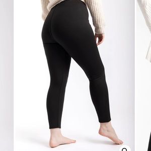 Just Cozy fur lined leggings. Black. XL.